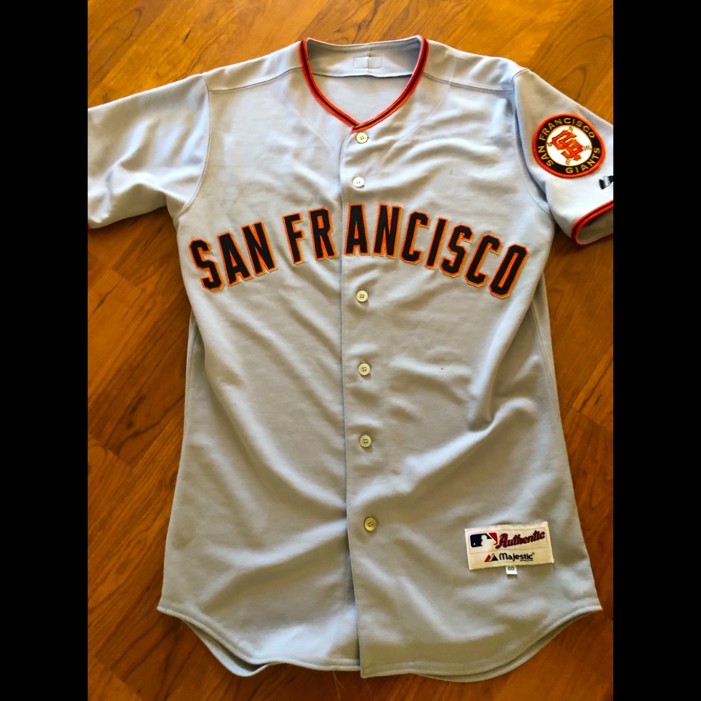 Authentic Collection Size 40 Majestic San Francisco Giants Away Jersey.WORN ONCE